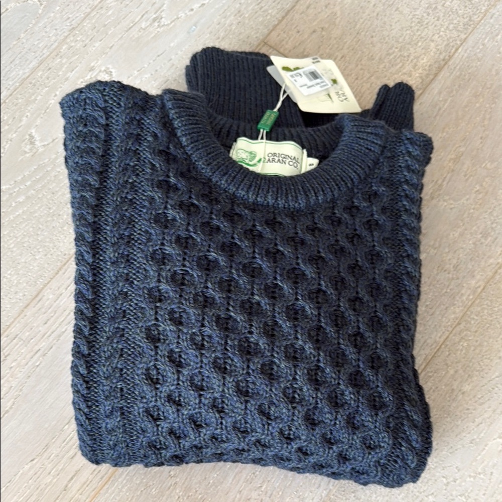 Aran Original Women's Navy Sweater